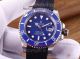 Copy Rolex Submariner SS Black Rubber Strap Blue Dial Blue Ceramic Bezel Watch(2)_th.jpg